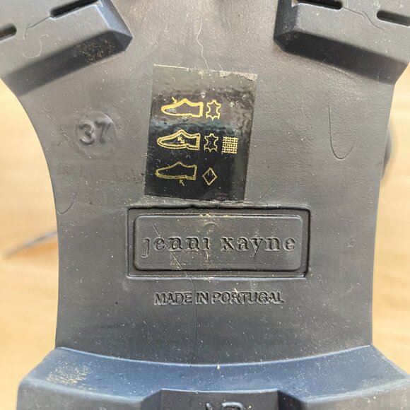 Jenni Kayne Women’s Oiled Leather Combat Lug Sole Boots Black Size 37 (US 7) - Picture 8 of 10